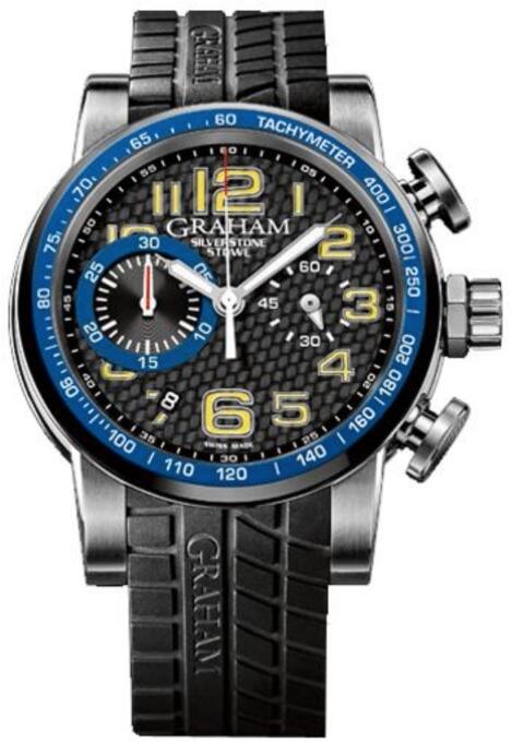 GRAHAM LONDON 2SAAC.B04A.K07S Silverstone Stowe Racing Blue & Yellow replica watch